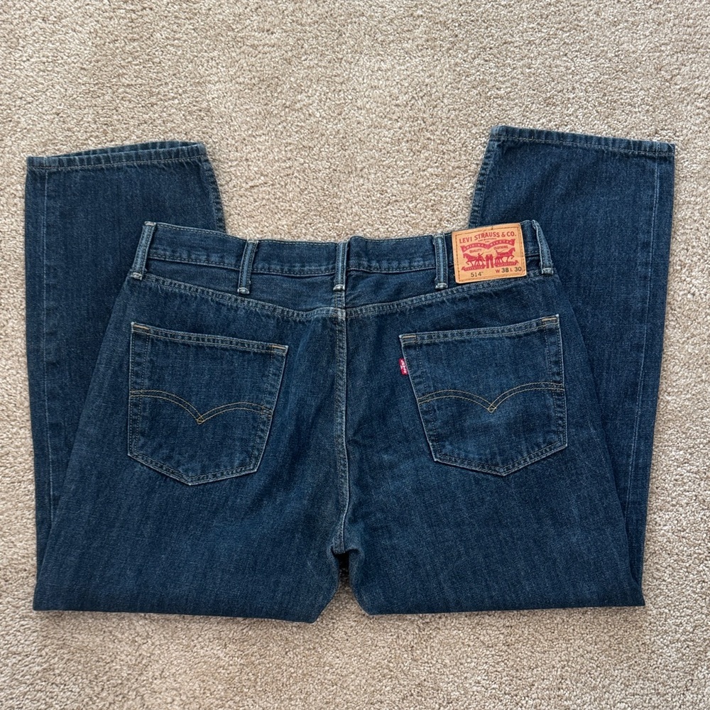 Levi's Men's 514  Dark Straight Jeans W38 L30